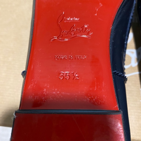 Christian Louboutin Mamadrague Navy Ballet Flats - Picture 7 of 11